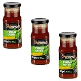 Sharwood’s Mango Chutney 227g Glas – 3er Pack - Fruchtig-süßes Indisches Mango-Chutney – Perfekt zu Curry, Fleisch und Naanbrot -