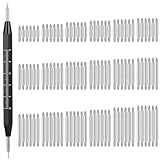 Giantree 108 Stück Uhrenarmband Federstege, Uhrenarmband Stifte Metall Uhr Entferner Werkzeug Uhrarmband Reparatur Werkzeug Uhrenarmband Link Pins Uhren Reparatur Set