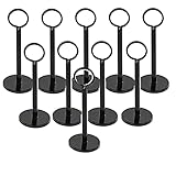 Tischnummernständer, Menüständerhalter, Schilderhalter-Clip aus Kunststoff, 10 Stück Tischkartenhalter, Tischnummernhalter for Hochzeiten, Tischkarten 100 mm – 305(Height 100mm)