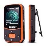 64GB MP3 Player Bluetooth 5.3 Sport mit 1.5 Zoll TFT Farbbildschirm, Mini Musik Player mit Clip, Laufen, UKW-Radio, Recorder, Schrittzähler, A-B-Wiederholung, unterstützt 128GB SD-Karte