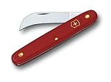 Victorinox Hakenmesser XS, Garten Schweizer Taschenmesser, Gärtner und Floristen, Klinge, gebogen, rot