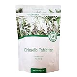 VivaNutria Chlorella Tabletten 500g | 2500 Presslinge | 100% reine Algen-Tabletten ohne Zusätze | 3-Monats-Packung | hochdosiert | Zip-Beutel | vegan