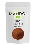 Mandoi Bio Kakaopulver 1 KG, Fairer Kakao aus nachhaltigem Anbau – Intensiv & Aromatisch