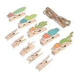 ABOOFAN 10 Sets Fotoordner Holz Wäscheklammer Clip Bunte Wäscheklammern Clip Kleine Wäscheklammer Für Fotos Farbige Wäscheklammern Wäscheklammer Kleine Wäscheklammer Klammer Tücher