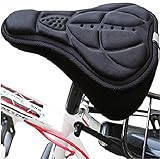 Retoo Universalgröße Fahrrad Sattelbezug, Sattelschutz für Fahrradsattel, Fahradsattelschutz, Fahrradsattelüberzug, Fahrradsattelbezug für Sattel, Passend für den Meisten Fahrradsattel, Schwarz