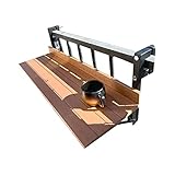 Klappbarer Balkon-Bartisch – Outdoor-Beistelltisch zum Aufhängen für Geländer, ideal für Terrasse, Gartendeck und Veranda