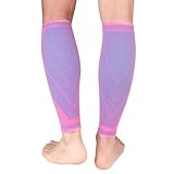 NuCamper Wadenbandage, Kompressionsstrümpfe für Herren & Damen 1 Paar, Wadenstützung, Schienbeinschiene, Waden Kompression, Ohne Fuß für Sport, Laufen, Schienbeinkantensyndrom, Krampfadern, Schwellung