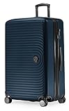 Hauptstadtkoffer Mitte - Großer Hartschalenkoffer, TSA, 4 Rollen, Check-In Gepäck mit 8 cm Volumenerweiterung, 77cm, 130 Liter, Dunkelblau