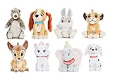 Simba Smoby Toys UK LTD Disney Classic Animals - Kleine Plüschtier-Kollektion: Balu 15 cm, Lady 14 cm, Klopfer 16 cm, Simba 15 cm, Bambi 15 cm, Marie 15 cm, Dumbo 17 cm, Dalmatiner 15 cm. (8 Stück) (6