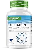 Collagen 300 Tabletten - 3000 mg Bioaktives Kollagen Hydrolysat Peptide pro Tagesdosis - Kollagen Typ 1, 2 & 3 - Hochdosiert