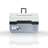 RGBer® Auto Kühlbox, Kompressor Kühlbox 30 Liter, 2in1 Doppelzone Kühl- & Gefrierfach, 12/24 V 230V Kühlung bis -20 °C für Auto, LKW, Camping