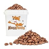 Gebrannte Mandeln 1kg-3kg - karamellisierte Mandeln - Gebrannte Mandeln geröstet & gezuckert - Jahrmarkt/Weihnachtsmarkt Flair für Zuhause - Knusprige Mandeln - NussFuchs (1,5kg Eimer)