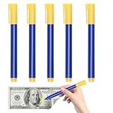 Zuasdvnk Geldprüfstift, Geldscheinprüfstift, Markierungsstifte für Geldscheinprüfer, 5 Stück, Falschgelprüfstift, Prüfstift