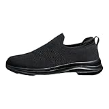 Leichte Sommerschuhe Herren Mesh Breeze Schuhe Luftdurchlässig Laufschuhe Große Größen Schlupfschuhe Herren Sneaker Slip-On Walkingschuhe Einfarbige Freizeitschuhe Joggingschuhe Fitnessschuhe 39-48