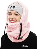 Shy Velvet Plüsch Sturmhaube Mütze Winter Thermo Skimaske Wolle Balaclava für Radfahren, Snowboarden, Skifahren, Motorradfahren Winddicht Gesichtshaube für Herren/Damen