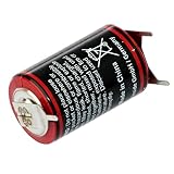 kraftmax Lithium 3,6V Batterie LS14250 1/2 AA - Zelle mit Pins +/-