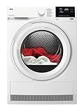 AEG Wärmepumpentrockner 8 kg, Serie 7000: SensiDry schonendes & energiesparendes Trockenverfahren,neue Energiekl. E, Mengenautomatik, Schontrommel, Wechselnde Drehrichtung, Knitterschutz, TR7T60580