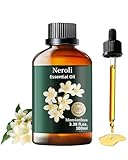 Neroliöl Mumianhua Natürliches Neroli Aromatherapie Öl Reines Neroli Öl Ätherisches Öl Duftöl Neroli für Diffusor, Hautpflege, Massage, Kerzen - 100ml