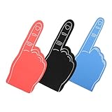 ibasenice 3Stücke Schaumfinger für Sportveranstaltungen Hand Props Anfeuern bei Fußballspielen Festivals und Geburtstagsfeiern