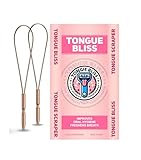 Tongue Bliss Kupfer-Zungenreiniger für Kinder und Erwachsene, Edelstahl, Zungenschaber für frischen Atem (Kupferschlaufe, 2 Stück)
