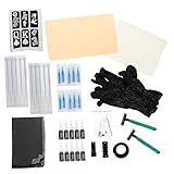 Healvian 1 Satz Praxis-Tattoo-Set Macht der Tattoofarben Tattoo-Stift-Kit Tattoos Anfänger Set Tattoos Zubehör Set Tätowierwerkzeuge für Tätowierungen Tätowierset für den Anfang Plastik