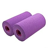 Ersatz-Fuß-Schaumstoffrollen für Pads, 2 Stück, für Beinstreckermaschinen und für Hantelbänke, kompatibel mit Fitnessgerät-Rohren (lila)