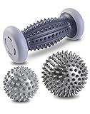 BOENFU Fussmassageroller Fersensporn Igelball Fußmassage Massageroller Für Füsse Massage Ball [3er Set] Innovativer Fußmassageroller zur Linderung von Muskelkater