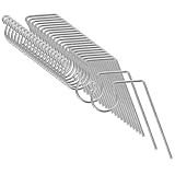 Hemobllo 50 Stück Metall Dachrinnenhaken für Außenlichter Stabile Weihnachtsbeleuchtung Aufhänger Kleine Lichtklammern für Lichterketten und Solarlampen Geeignet für Garten Dachrinnen und