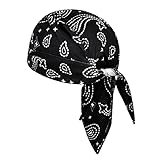 Bandana Cap Atmungsaktiv Bandana Kopftuch Herren Sommer Kopfbedeckung UV Schutz Schweißableitender Bikertuch Fahrrad Schnelltrocknend Sports Bandana Mütze Funktionskappe