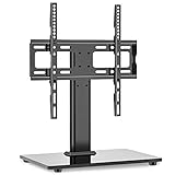 RFIVER TV Standfuss Universal TV Ständer Höhenverstellbar Schwenkbar für 26-55 Zoll Bildschirm Fernseher bis zu 40 kg Max. VESA 400x400 mm