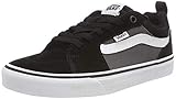 Vans Herren Filmore Sneaker, Black/White (Suede Canvas), 44 EU