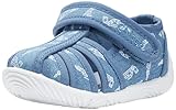 Chicco, Hausschuhe für Kinder, Kinderschuhe für den Kindergarten und, mit Praktischem Klettverschluss, Italienisches Design, Blau 1, 23 EU