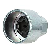 Radschloss-Radmutter, Auto-Radschlossschlüssel Anti-Diebstahl-Lugnut-Stecknuss-Ersatz für 1 3 5 6 7-Serie X1 X2 X3 X4 X5 X6 Z4 (043)