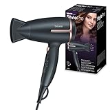 Beurer HC 25 klappbarer Reisehaartrockner mit Ionenfunktion, leistungsstarker Föhn, für geschmeidiges & weiches Haar, ideal für unterwegs, 1600 Watt, weltweite Spannungsanpassung 110-120/220-240 V