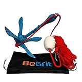 BeGrit Verzinkt Anker Gusseisen Faltanker 1,5KG Ankerset Blau mit Ø 6mm 10 Meter Ankerleine Für Boot SUP Paddle