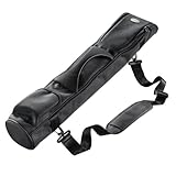 Mantona 18649 Stativtasche gepolstert 63 cm (inkl. Schultergurt) außen schwarz, innen grau, Innenlänge 63cm x 8,5cm Durchmesser, mit Außentasche, attraktives Design und hochwertige Verarbeitung