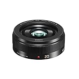 Panasonic H-H020A LUMIX G Festbrennweiten 20mm F1.7 II ASPH. Objektiv (Pancake Objektiv, Filtergröße 46 mm, Bildwinkel 57°) schwarz