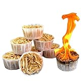 FireStix Get Lit FS4OZ Jumbo-Feuerstarter, natürlich, 25–30 Minuten Brenndauer mit großer 20,3 cm Flamme, 100 recycelten Materialien, für Lagerfeuer, Weiß, 4 Stück