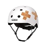 Melon »Plastered White« Leichter und Cooler Fahrradhelm für Damen, Herren und Kinder mit maximalem Schutz Größe M-L (52-58 cm) Weiß Pflaster …