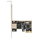 PCIe Gigabit Netzwerkkarte, RJ45 LAN PCIE Ethernet Karte 10/100/1000 Mbit/s PCIe WLAN Karte für Desktop PC, mit 12 cm Halterung