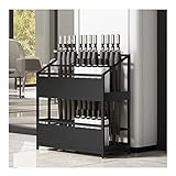 HPTHLY Schirmständer, Kommerzieller Schirmhalter Aus Metall, Schirm-Organizer Für Schulbüros, Hotelkorridore Und Eingangsbereiche, Für 40–75 Schirme,White-68x32x70cm