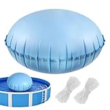 Aufblasbares Poolkissen, Eis-Equalizer, dickes aufblasbares Kissen für den Winter, 1,2 x 1,2 m, mit Seil, für Pools, Schläuche am See, schwimmend, Urlaub, Strand, Party