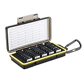 Kiwifotos Wasserdicht Speicherkarten Etui Aufbewahrung für 40 SD SDXC SDHC, Cfexpress Type A - SD Karten Tasche Hülle Schutzbox Tragetasche Memory Card Case Box