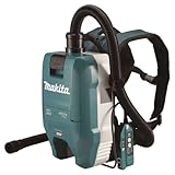 Makita VC009GZ01 Akku-Rucksackstaubsauger 40V max. mit AWS (ohne Akku, ohne Ladegerät), Petrol/Schwarz