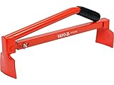 YATO Profi Plattenheber, selbstverriegelnd, einstellbar 40 bis 67 cm, Tragkraft: 60 kg, schonend für Rücken und Hüfte, sehr stabil, Platten Pflaster Waschbeton Träger Tragegriff Pflastersteinträger