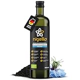 Nigellio® Schwarzkümmelöl bio gefiltert 500 ml – Ägyptisches Nigella Sativa Schwarzkümmel Öl – Kaltgepresst & Premium Qualität – Aus deutscher Ölmanufaktur - 4.600 mg/kg