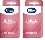 Ritex IDEAL Kondome, Extra feucht, extra Gleitmittel, 20 Stück, Made in Germany (Packung mit 2)