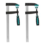 wolfcraft Schraubzwingen Set 270 kg Spannkraft, 80 mm Ausladung, 300 mm Spannweite für DIY-Projekte, Reparaturen und Leimarbeiten