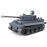 YILETKC Technik Panzer Bausteine, 503 Teile Tiger I Tank Militär Deutscher Panzer Konstruktionsspielzeug, WW2 Armee Klemmbausteine Tank Modellbausatz, Geschenk für Kinder und Erwachsene Technical
