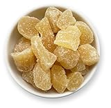 1001 Frucht Ingwer mit Kristallzucker, 5kg, Großpackung, Trockenfrüchte mit Vitamin C Magnesium Eisen, kandierter Ingwer Thailand, Candied Ginger, Ingwerstücke scharf bis süß (5000 GR)